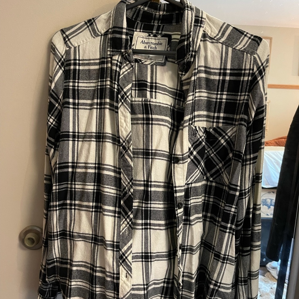 Abercrombie checkered flannel shirt